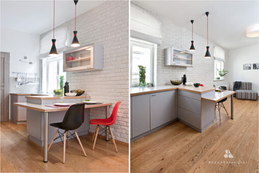 Kawalerka w kamienicy na wynajem, projekt i realizacja